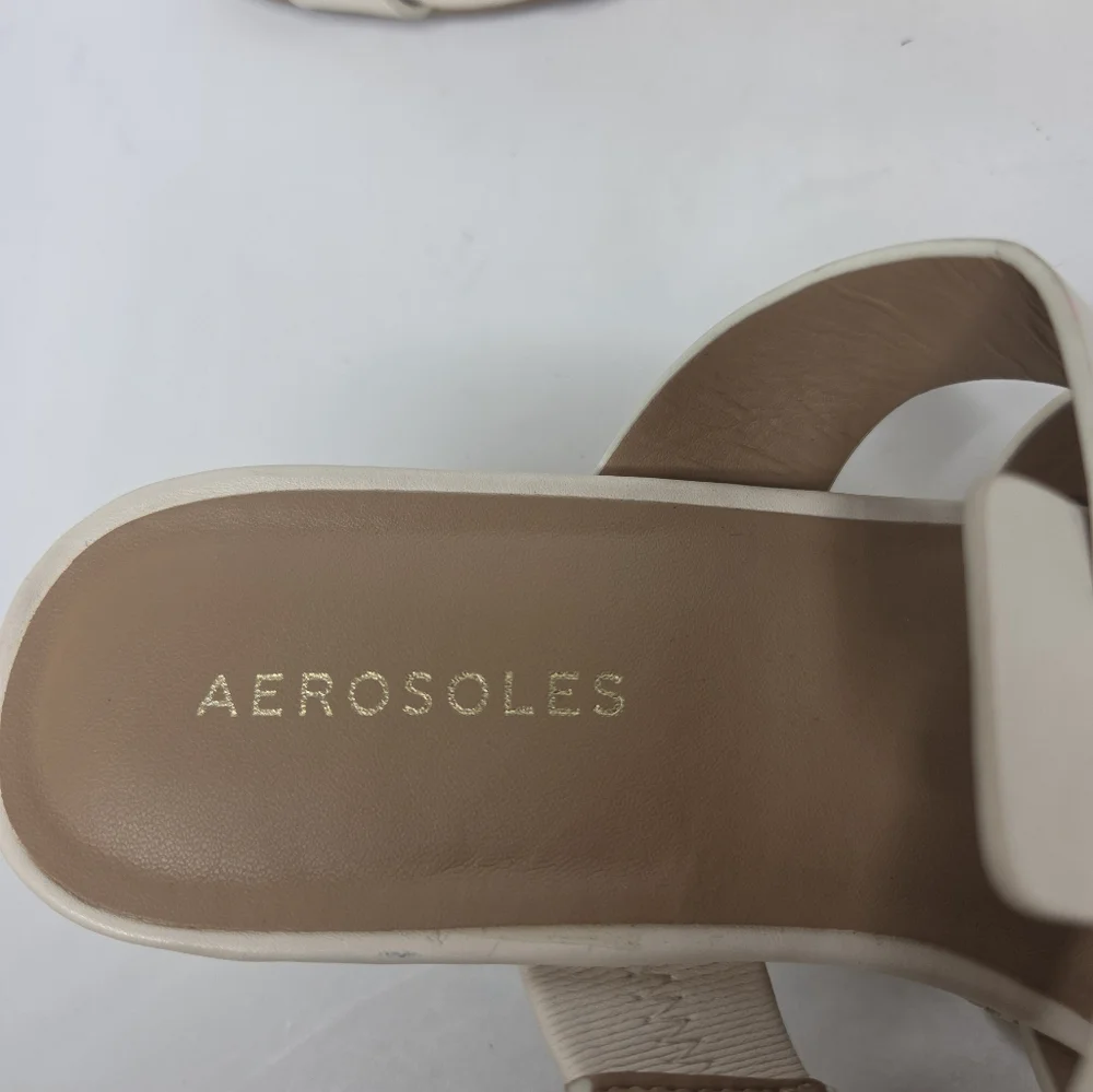 Aerosoles Wilma Wedge Sandal Eggnog Size 9.5